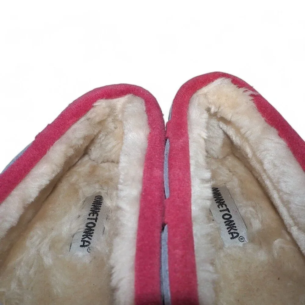 Minnetonka Cassie‎ Slip-on Suede Moccasin Slippers 